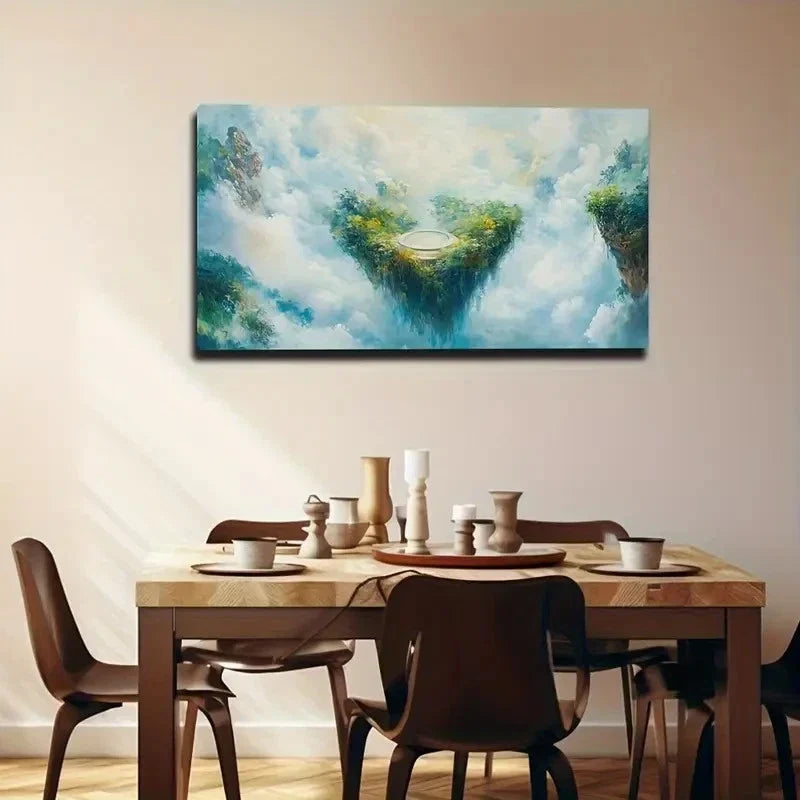 Clouds & Sunlight Mystical Wall Art Canvas Office Home Room Framed 120x60cm