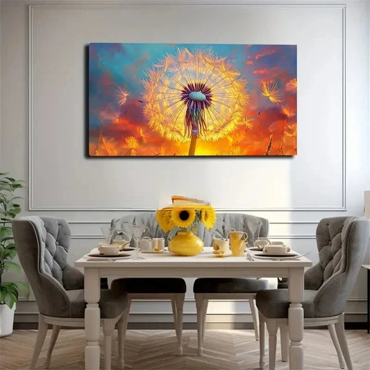 The Scene At Sunset Is Suitable Wall Art Canvas Office Home Room Framed 120x60cm