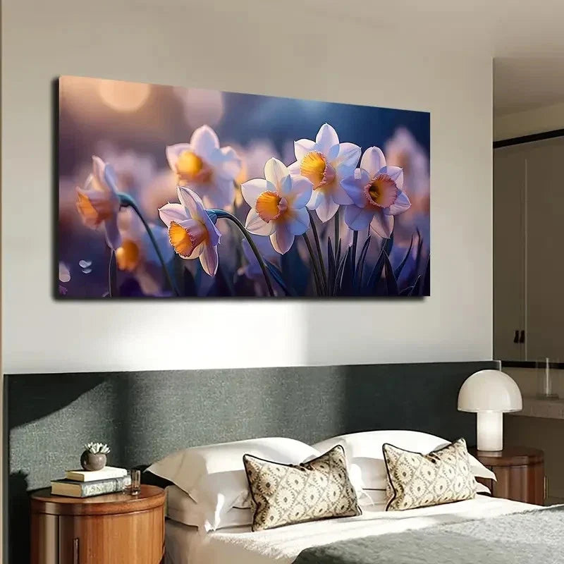 Yellow Gradient Sunshine Wall Art canvas office home room framed 120x60cm