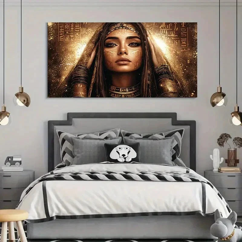 Painting Exquisite Women's Wall Art Canvas Office Home Room Framed 80x45cm
