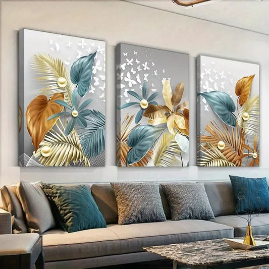 3pcs Luxury Butterfly Art Canvas Framed 40x60cm - High Quality Print 100% Australian Made Wall Canvas Ready to Hang