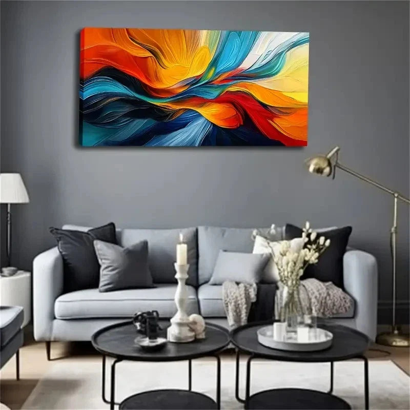 Rich And Highly Saturated Wall Art Canvas Office Home Room Framed 120x60cm