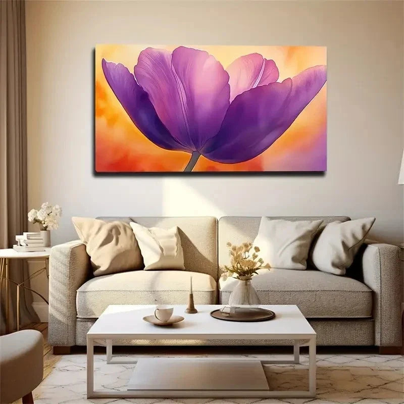Realistic Blooming Flowers Wall Art Canvas Office Home Room Framed 120x60cm
