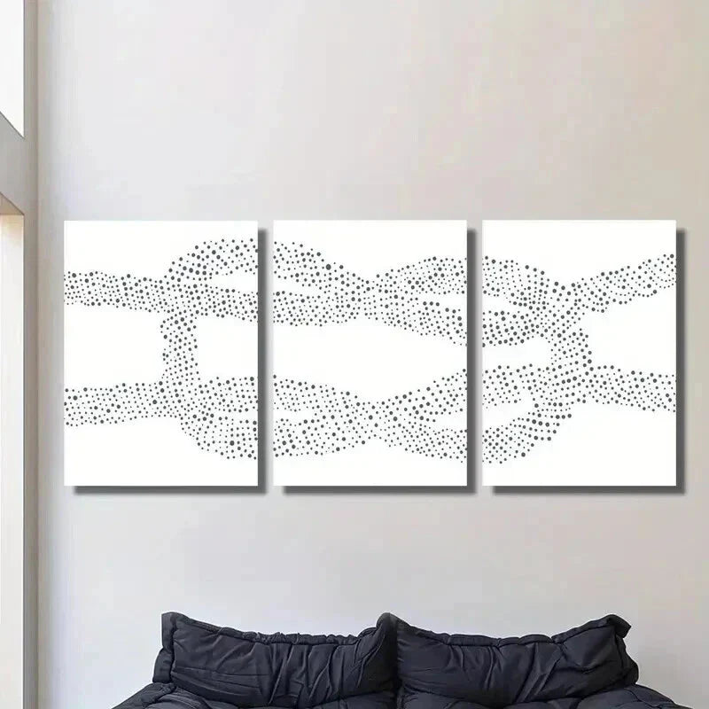 3pcs Nautical Decorative Square Knot Print Wall Art Set Canvas Framed 40x60cm - High Quality Print 100% Australian Made Wall Canvas Ready to Hang