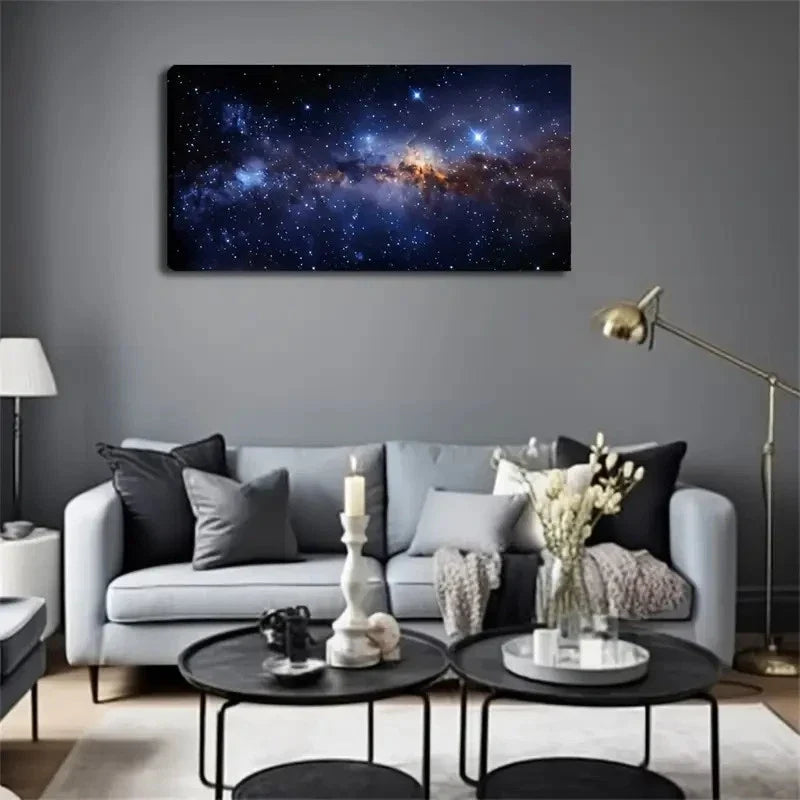 This Is the Milky Way Pigment Wall Art Canvas Office Home Room Framed 120x60cm