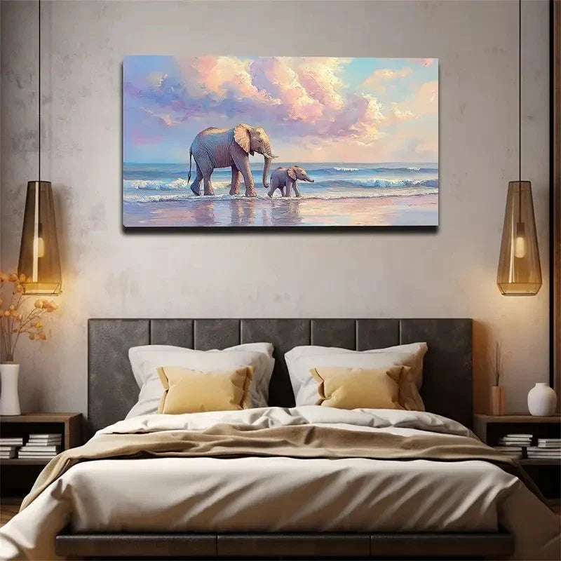 Serene Pastel Hues Wall Art canvas office home room framed 120x60cm