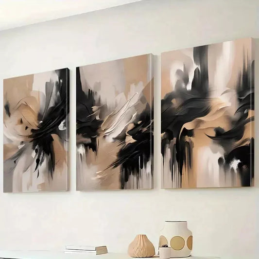 3pcs Abstract Canvas Wall Art Set Canvas Framed 40x60cm - High Quality Print 100% Australian Made Wall Canvas Ready to Hang