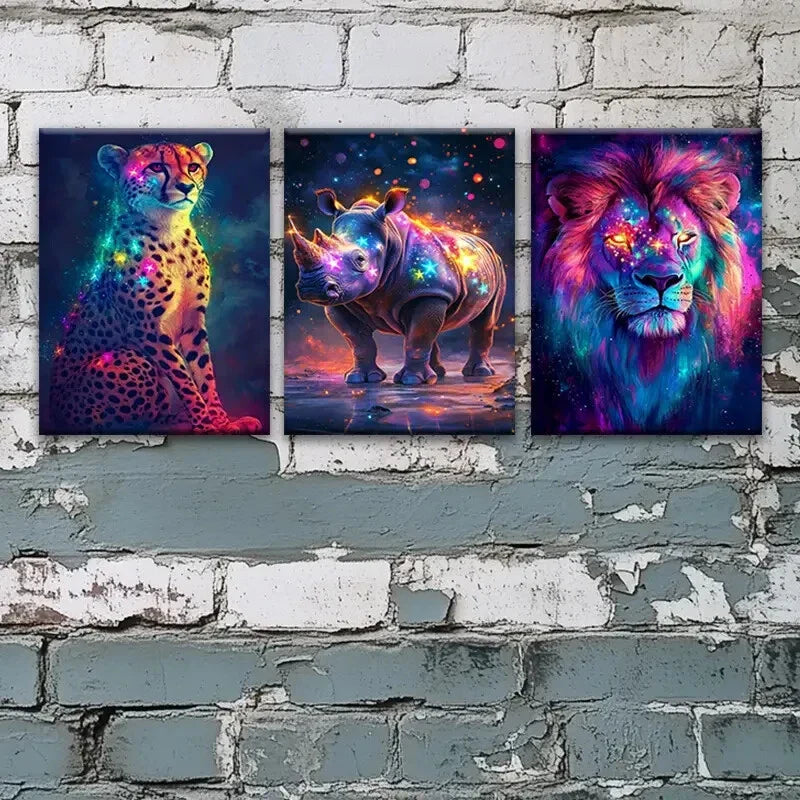 3pcs Spectacular Beach View Window Metal Print Ready to Hang Art