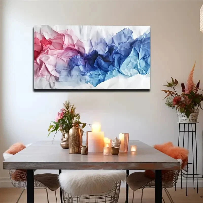 Contemporary Design Abstract Wall Art Canvas Office Home Room Framed 80x45cm