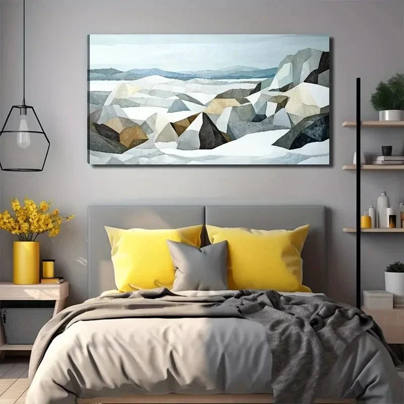 Open Desert Nature Wall Art Canvas Office Home Room Framed 80x45cm