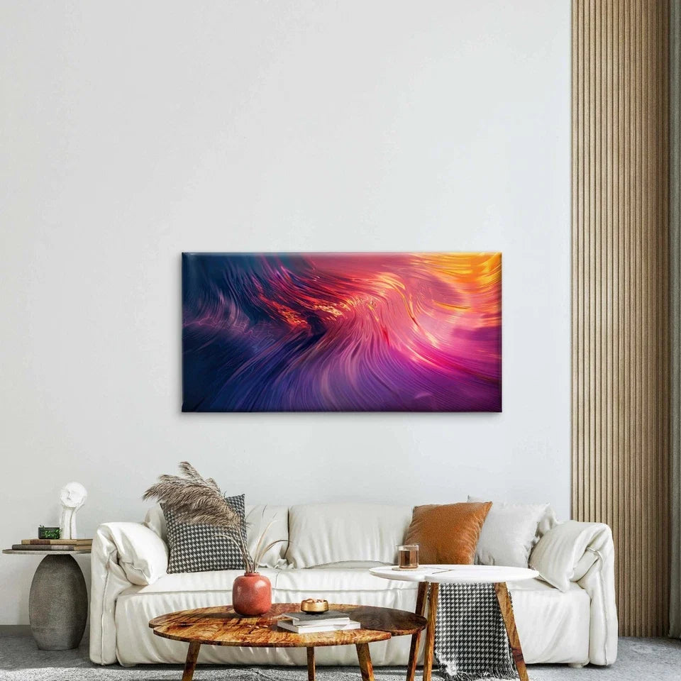 Abstract Background Design Wall Art Canvas Office Home Room Framed 80x45cm