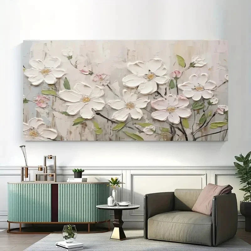 Abstract Peony Elegant Wall Art wall canvas office home room framed 120x60cm
