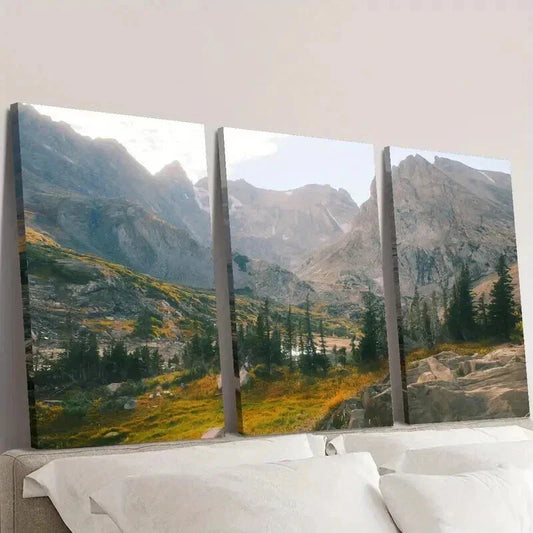 3pcs Spring & Summer Season Landscape Theme Wall Art Set Canvas Framed 40x60cm - High Quality Print 100% Australian Made Wall Canvas Ready to Hang