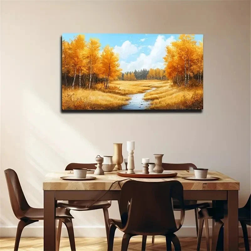 Autumn Atmosphere Suitable Wall Art Canvas Office Home Room Framed 120x60cm