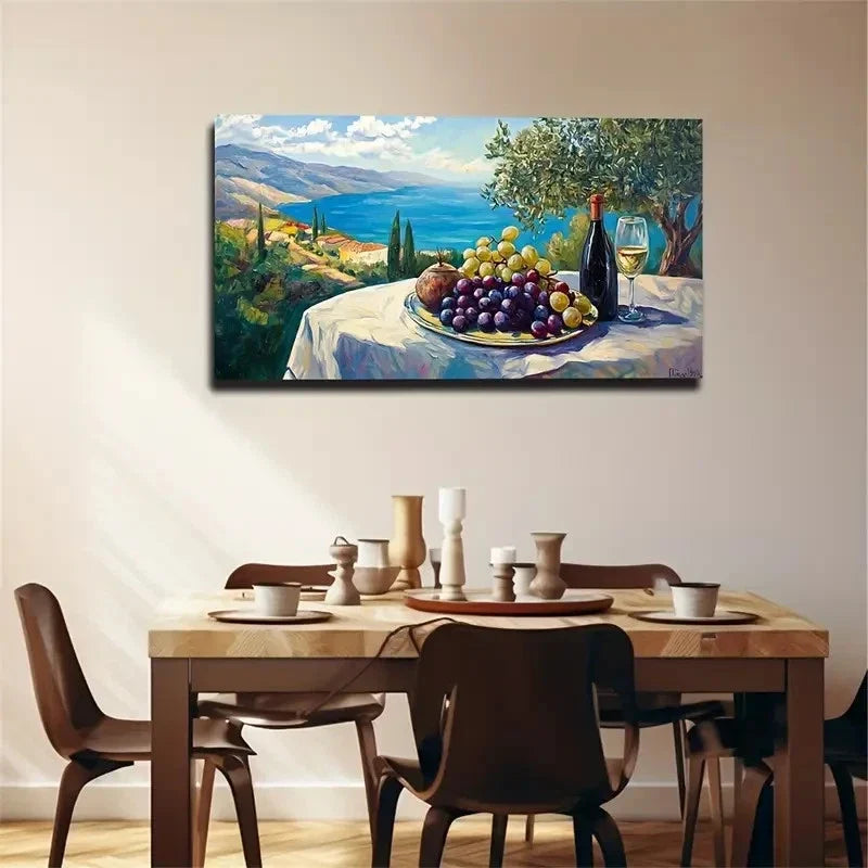 The Distant Seaside Scenery Wall Art Canvas Office Home Room Framed 120x60cm