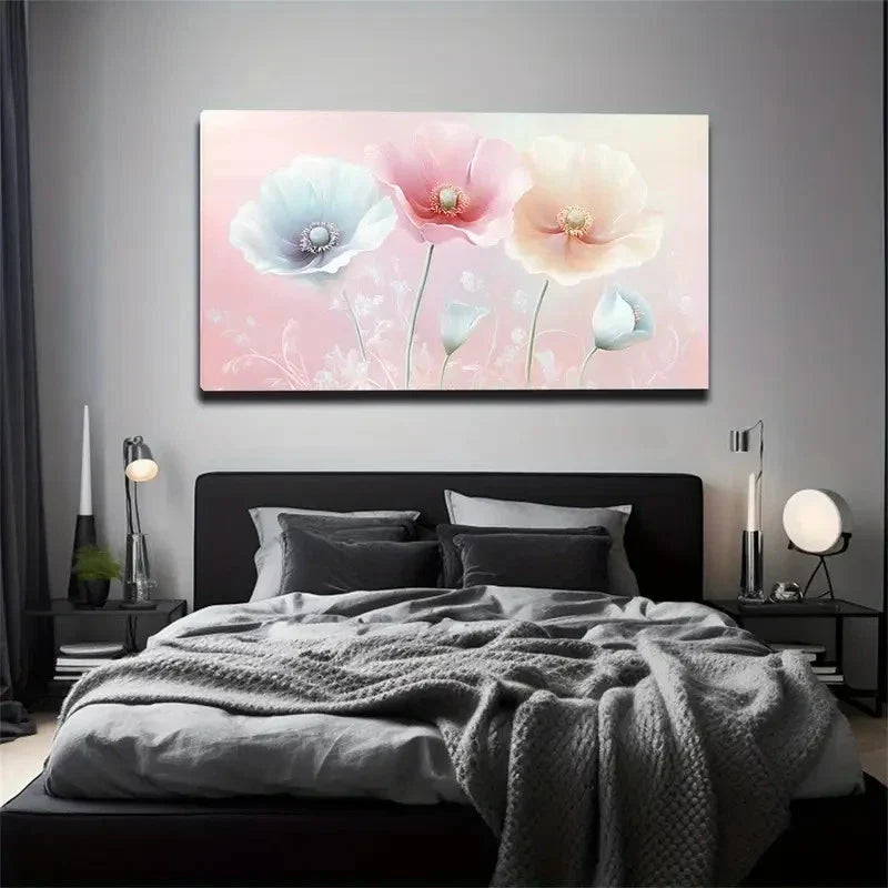 Modern Minimalist Gradient Wall Art Canvas Office Home Room Framed 80x45cm