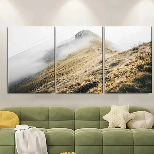 3pcs Scafel Pike England Europe Metal Print Ready to Hang Art