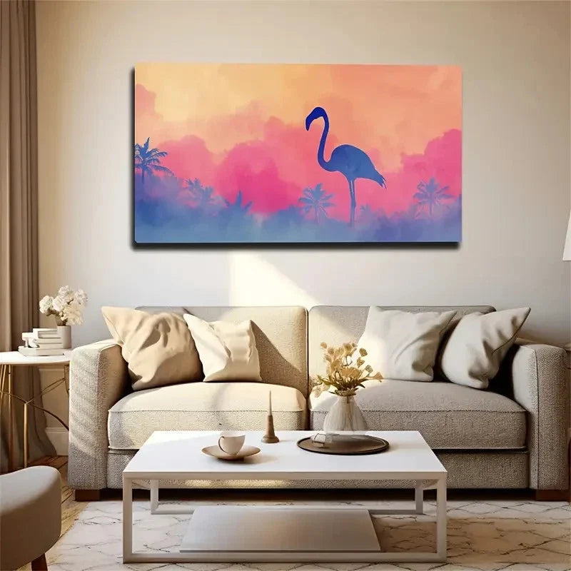 Modern Bohemian Tropical Wall Art Canvas Office Home Room Framed 120x60cm
