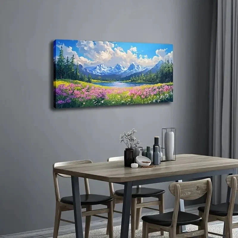 Landscape Theme Deco Minimalist Wall Art Canvas Office Home Room Framed 120x60cm