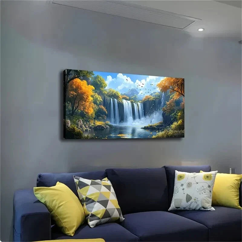 Minimalist Nature Scene Birds Wall Art Canvas Office Home Room Framed 120x60cm