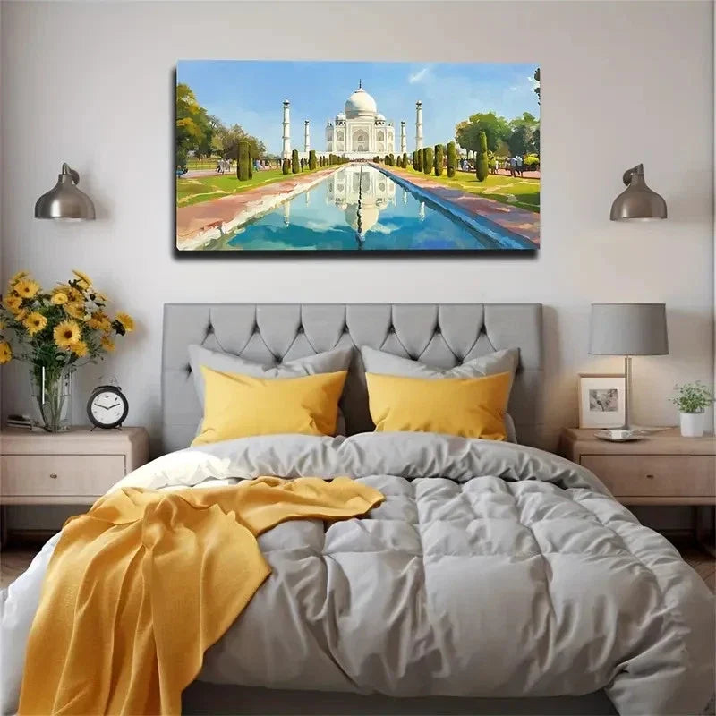 Tourist Attraction Nice Wall Art Canvas Office Home Room Framed 80x45cm