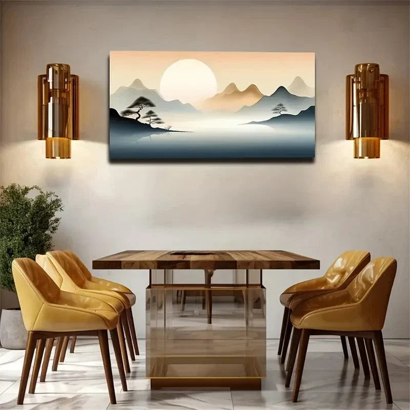 Sunset Cloud Decoration Wall Art Canvas Office Home Room Framed 120x60cm