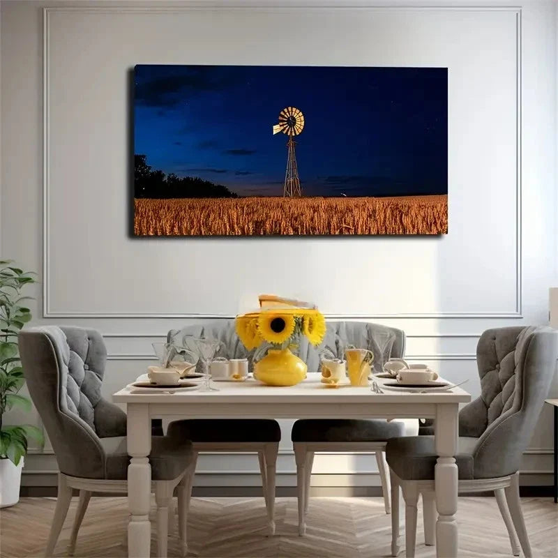 Spectacular Wheat Wall Art Canvas Office Home Room Framed 80x45cm