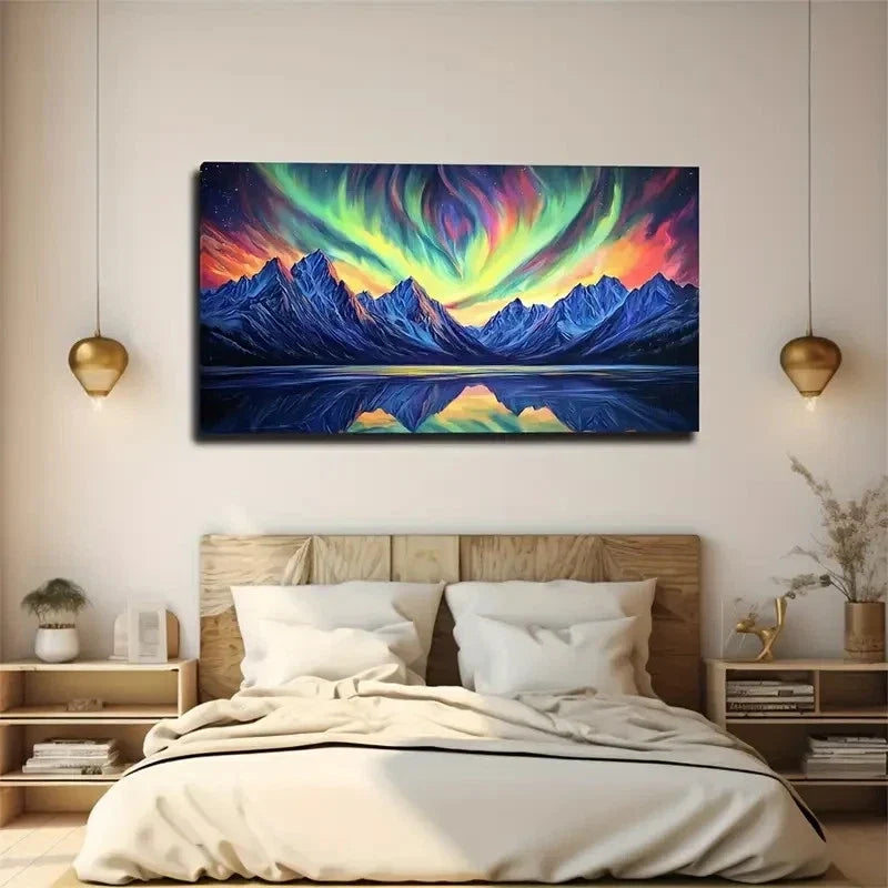 Realistic Winter Landscape Wall Art Canvas Office Home Room Framed 120x60cm