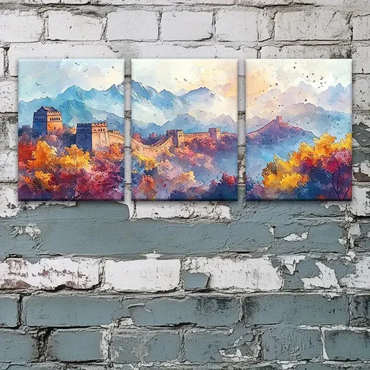 3pcs Mysterious Great Contemporary Metal Print Ready to Hang Art