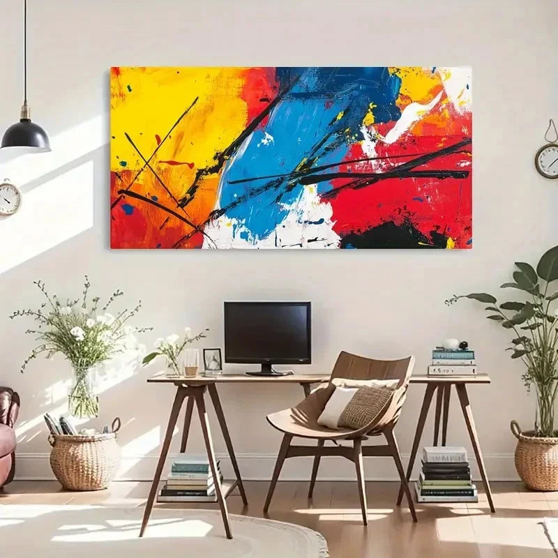 Vivid Colors Expressionism Wall Art Canvas Office Home Room Framed 120x60cm