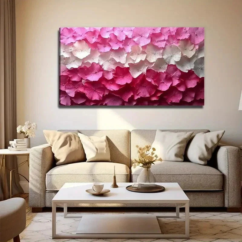 Beautiful Petal Perfect Wall Art Canvas Office Home Room Framed 80x45cm