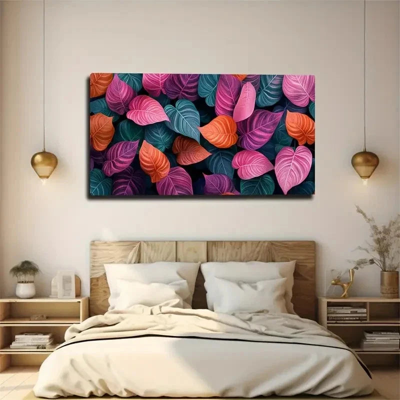 Colorful Nature-Inspired Design Wall Art Canvas Office Home Room Framed 120x60cm
