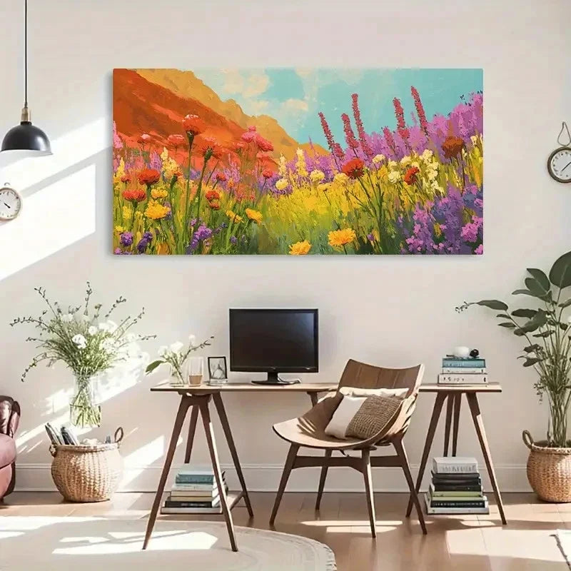 Modern Farmhouse Portrait Wall Art Canvas Office Home Room Framed 120x60cm