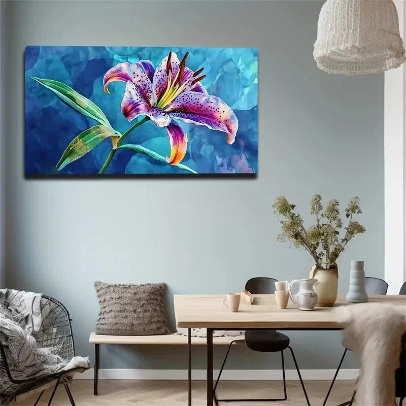 Blooming Flower Petals Wall Art canvas office home room framed 120x60cm