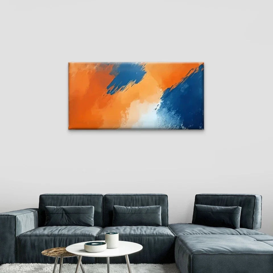 Abstract Tone Colors Wall Art Canvas Office Home Room Framed 120x60cm