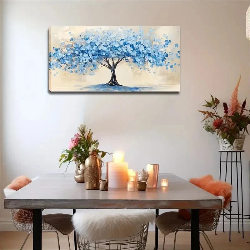 Minimalist Abstract Tree Lands Wall Art Canvas Office Home Room Framed 120x60cm