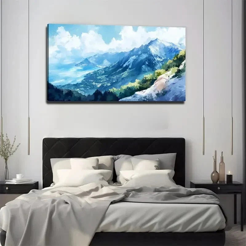 Open Scenery Perfect Wall Art Canvas Office Home Room Framed 80x45cm