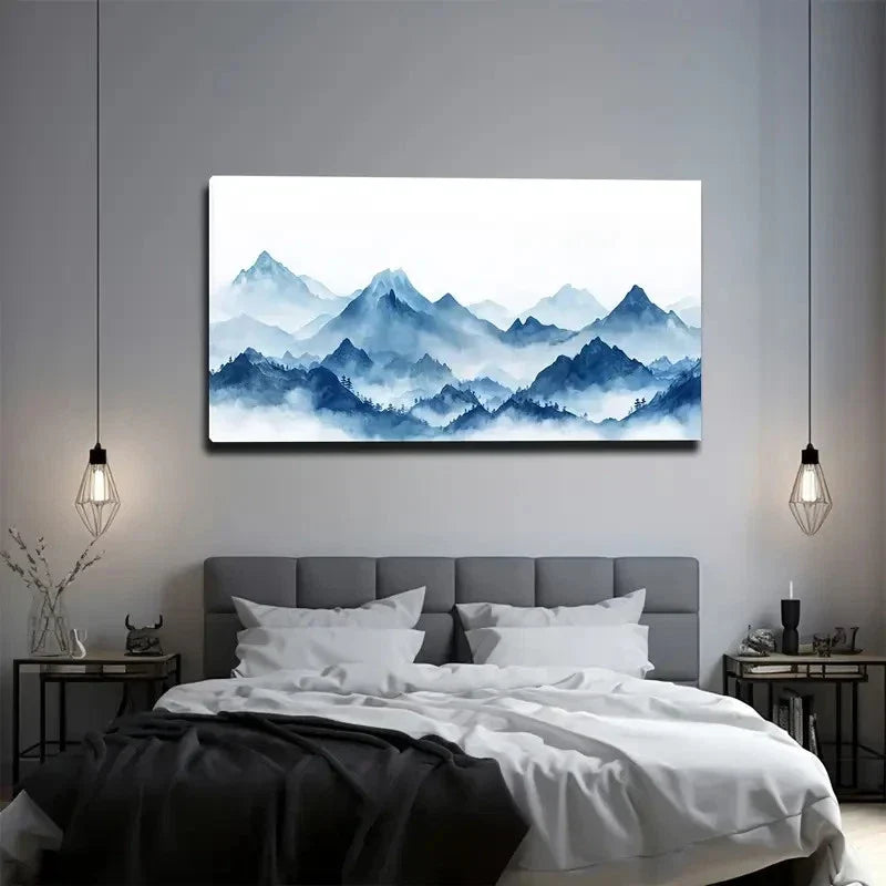 Serene And Ethereal Oriental Wall Art canvas office home room framed 120x60cm