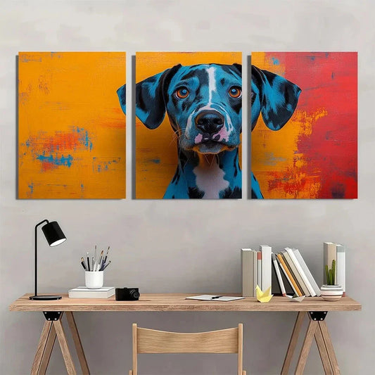 3pcs Vibrant Funny Vintage Animal Metal Print Ready to Hang Art