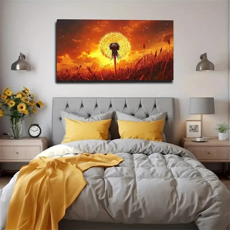 Magnificent Dusk View Style Wall Art Canvas Office Home Room Framed 120x60cm