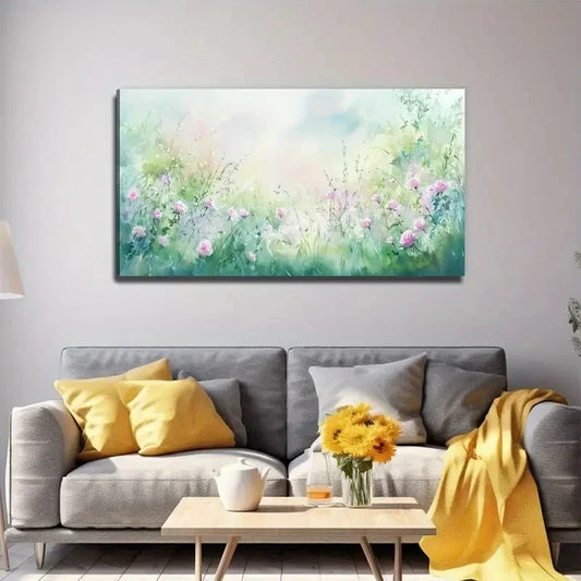 Large Floral Tree Perfect Wall Art Canvas Office Home Room Framed 80x45cm