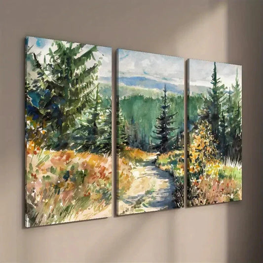 3pcs Vitality of Nature and Forest Scenery Wall Art Set Canvas Framed 40x60cm - High Quality Print 100% Australian Made Wall Canvas Ready to Hang
