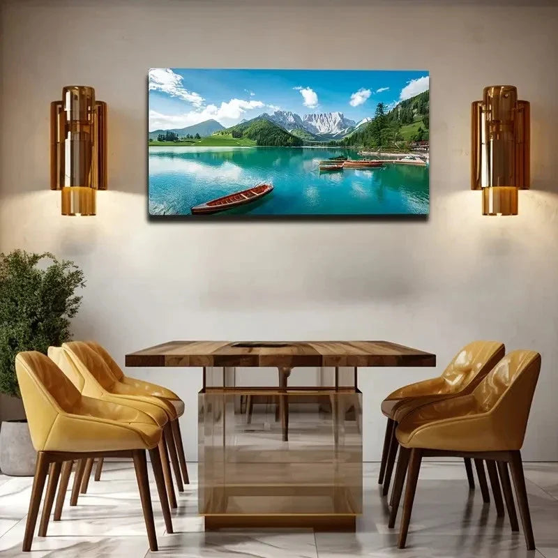 Bringing Good Luck Wall Art Canvas Office Home Room Framed 120x60cm