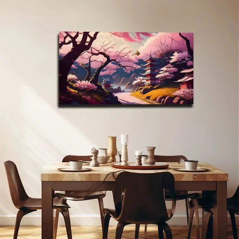 Beautiful And Romantic Wall Art Canvas Office Home Room Framed 80x45cm