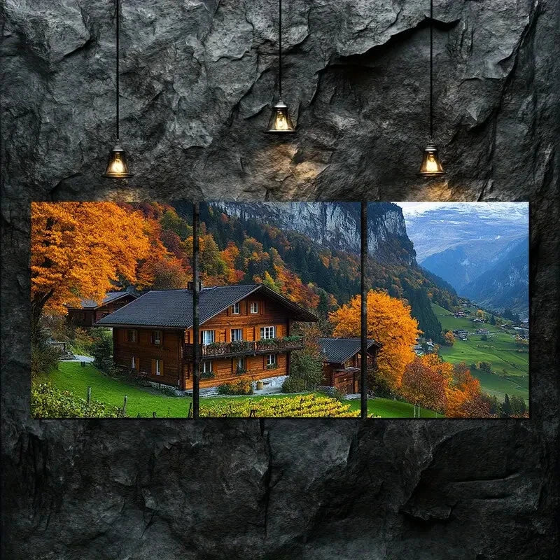 3pcs Vibrant Mountain & Forest Scenery Perfect Wall Art Set Canvas Framed 40x60cm - High Quality Print 100% Australian Made Wall Canvas Ready to Hang