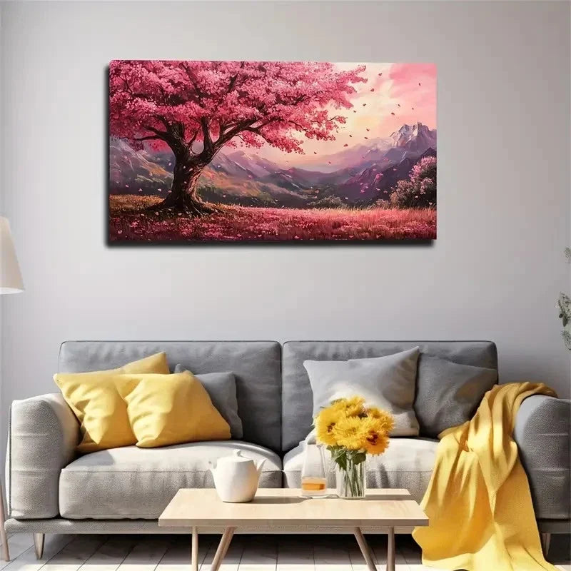 The Sky Tinted With Rosy Light Wall Art Canvas Office Home Room Framed 80x45cm
