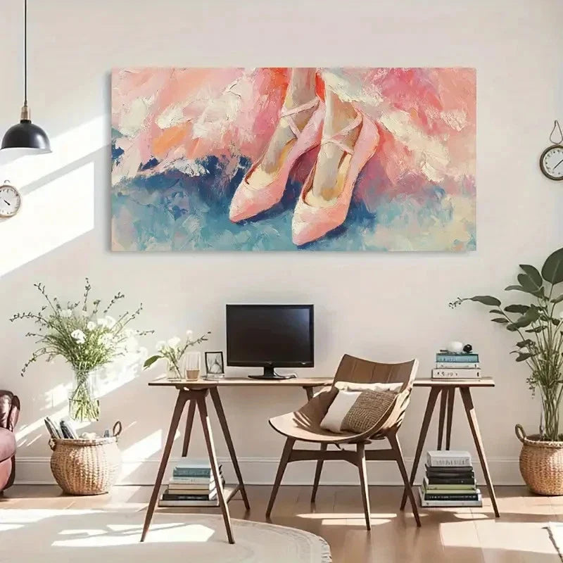 Bloom Aesthetic Décor Soft Wall Art Canvas Office Home Room Framed 120x60cm