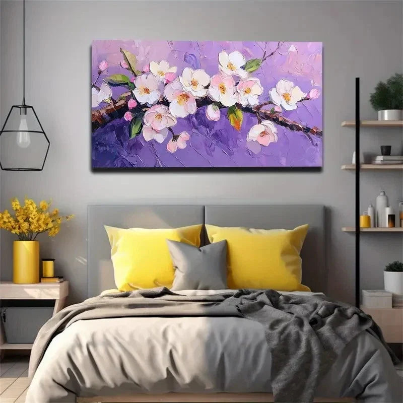Depicting A Blooming Flower Wall Art canvas office home room framed 120x60cm