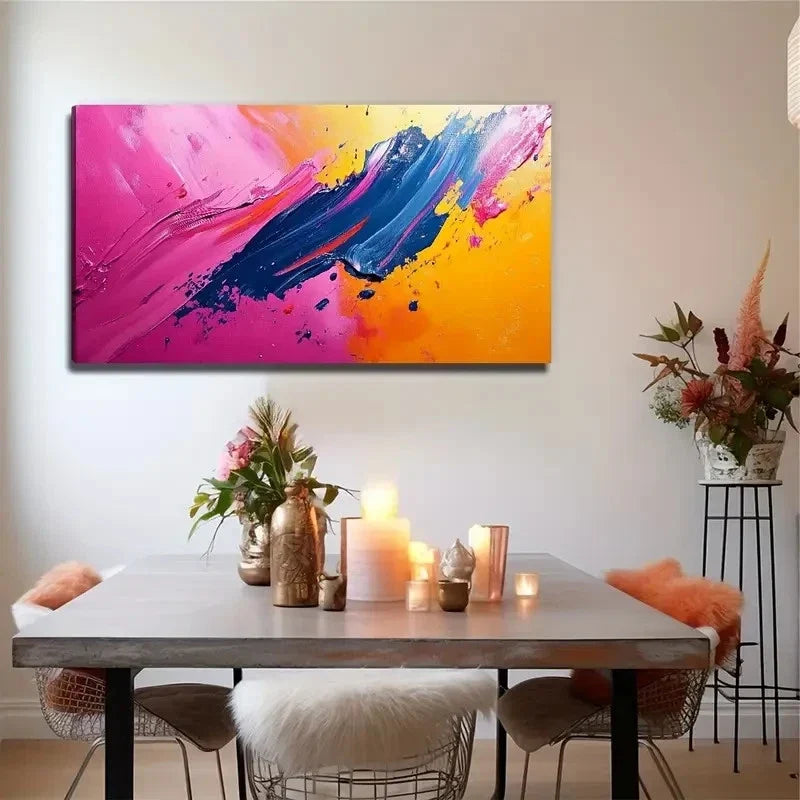 Furniture Decoration Painting Wall Art Canvas Office Home Room Framed 80x45cm