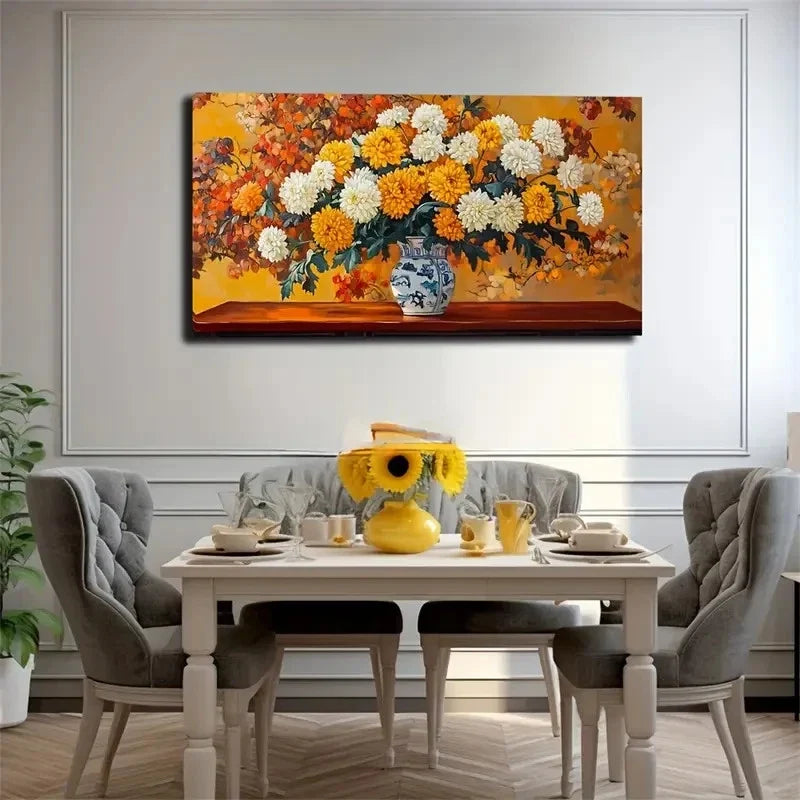 Décor With White Modern Vibrant Wall Art Canvas Office Home Room Framed 120x60cm